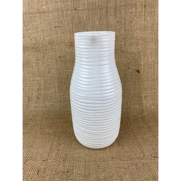 Farval Juice Water Pitcher Vase White 10" Made In Portugal - Picture 3 of 8